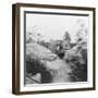 Langer Max, German Rail Mounted Siege Gun, Moere, Near Ostend, Belgium, World War I, C1918-Nightingale & Co-Framed Giclee Print