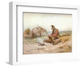 'Langham Sketch: The Bivouac, c1885-Charles Cattermole-Framed Giclee Print