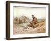 'Langham Sketch: The Bivouac, c1885-Charles Cattermole-Framed Giclee Print