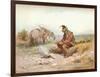 'Langham Sketch: The Bivouac, c1885-Charles Cattermole-Framed Giclee Print