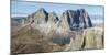 Langkofel (Sassolungo) seen from Sella mountain range (Gruppo del Sella) in the Dolomites.-Martin Zwick-Mounted Photographic Print