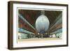 Langley Field, Virginia - Airship Hangar Interior View-Lantern Press-Framed Art Print