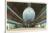 Langley Field, Virginia - Airship Hangar Interior View-Lantern Press-Stretched Canvas