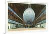 Langley Field, Virginia - Airship Hangar Interior View-Lantern Press-Framed Art Print