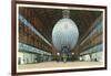 Langley Field, Virginia - Airship Hangar Interior View-Lantern Press-Framed Art Print