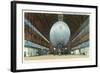 Langley Field, Virginia - Airship Hangar Interior View-Lantern Press-Framed Art Print