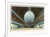 Langley Field, Virginia - Airship Hangar Interior View-Lantern Press-Framed Art Print