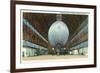 Langley Field, Virginia - Airship Hangar Interior View-Lantern Press-Framed Art Print