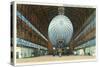 Langley Field, Virginia - Airship Hangar Interior View-Lantern Press-Stretched Canvas