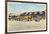 Langley Field, Virginia - View of Planes Getting Serviced-Lantern Press-Framed Art Print