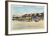 Langley Field, Virginia - View of Planes Getting Serviced-Lantern Press-Framed Art Print