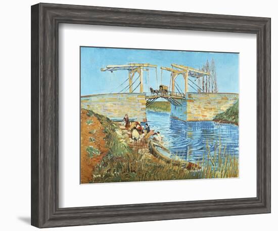 Langlois Bridge, 1888-Vincent van Gogh-Framed Giclee Print