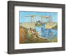 Langlois Bridge, 1888-Vincent van Gogh-Framed Giclee Print