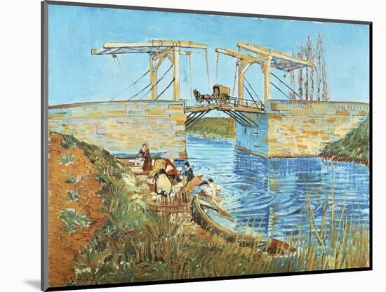 Langlois Bridge, 1888-Vincent van Gogh-Mounted Giclee Print