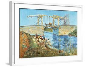 Langlois Bridge, 1888-Vincent van Gogh-Framed Giclee Print