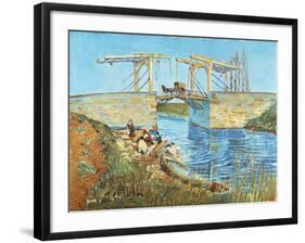 Langlois Bridge, 1888-Vincent van Gogh-Framed Giclee Print