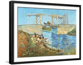 Langlois Bridge, 1888-Vincent van Gogh-Framed Giclee Print