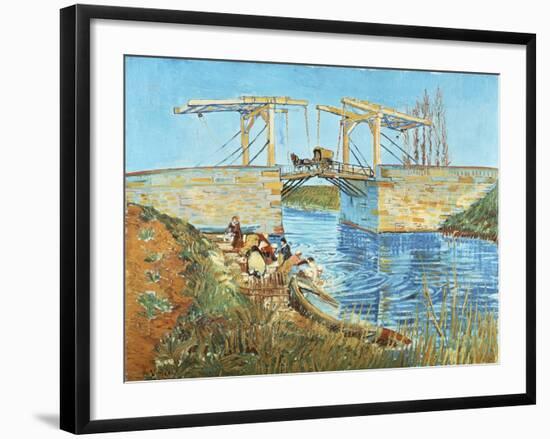 Langlois Bridge, 1888-Vincent van Gogh-Framed Giclee Print