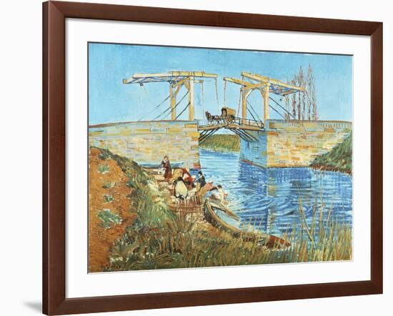 Langlois Bridge, 1888-Vincent van Gogh-Framed Giclee Print