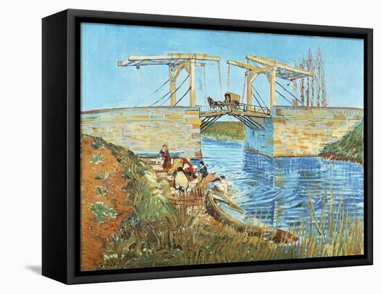 Langlois Bridge, 1888-Vincent van Gogh-Framed Stretched Canvas
