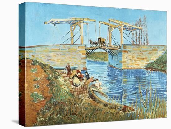 Langlois Bridge, 1888-Vincent van Gogh-Stretched Canvas