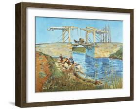 Langlois Bridge, 1888-Vincent van Gogh-Framed Giclee Print