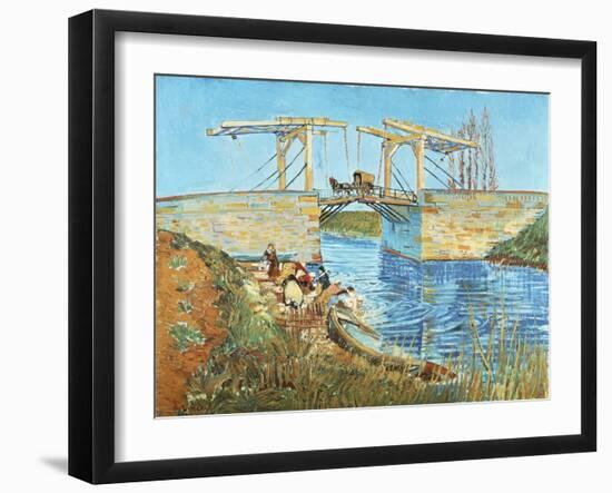 Langlois Bridge, 1888-Vincent van Gogh-Framed Giclee Print