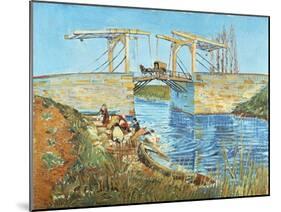 Langlois Bridge, 1888-Vincent van Gogh-Mounted Giclee Print