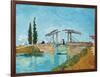 Langlois Bridge at Arles-Vincent van Gogh-Framed Giclee Print