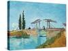 Langlois Bridge at Arles-Vincent van Gogh-Stretched Canvas