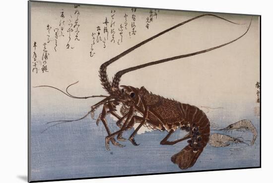 Langouste-Ando Hiroshige-Mounted Giclee Print