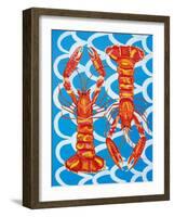 Langoustines on Blue-Alice Straker-Framed Photographic Print