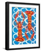 Langoustines on Blue-Alice Straker-Framed Photographic Print