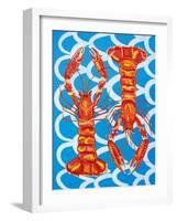 Langoustines on Blue-Alice Straker-Framed Photographic Print