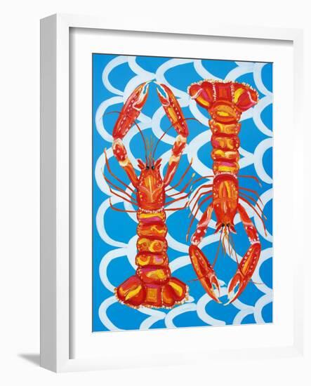 Langoustines on Blue-Alice Straker-Framed Photographic Print