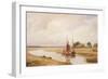 Langrick Ferry on the River Witham Near Boston, Lincolnshire-Peter De Wint-Framed Giclee Print