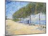 Langs De Seine (Along the Seine)-Vincent van Gogh-Mounted Giclee Print
