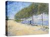 Langs De Seine (Along the Seine)-Vincent van Gogh-Stretched Canvas