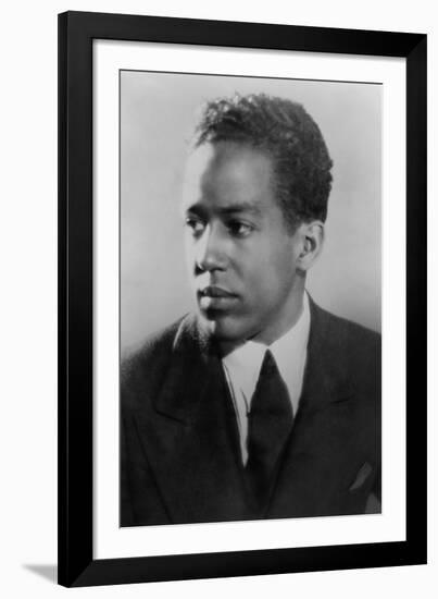 Langston Hughes, African American Poet, Novelist, Playwright, and Journalist, Ca. 1930-null-Framed Photo