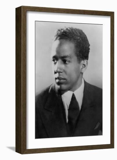 Langston Hughes, African American Poet, Novelist, Playwright, and Journalist, Ca. 1930-null-Framed Photo