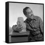 Langston Hughes, American Poet and Activist-Science Source-Framed Stretched Canvas