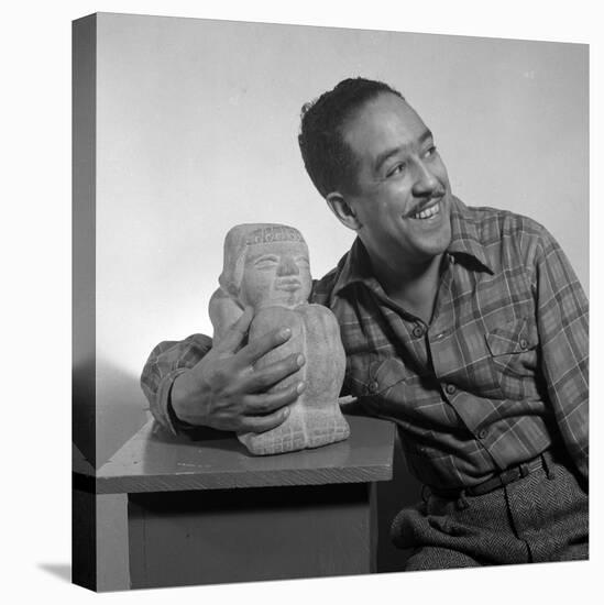 Langston Hughes, American Poet and Activist-Science Source-Stretched Canvas