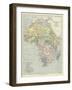 Language Map of Africa-null-Framed Giclee Print