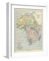 Language Map of Africa-null-Framed Giclee Print