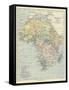 Language Map of Africa-null-Framed Stretched Canvas