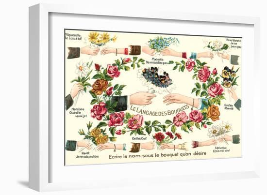 Language of Bouquets-null-Framed Art Print