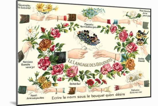 Language of Bouquets-null-Mounted Art Print