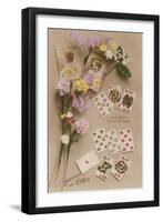 Language of Cards-null-Framed Art Print