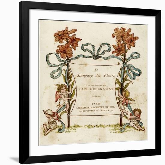 Language of Flowers-Kate Greenaway-Framed Art Print