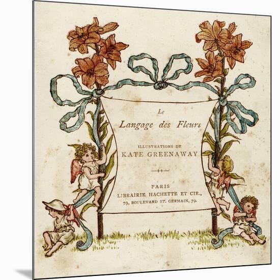 Language of Flowers-Kate Greenaway-Mounted Art Print